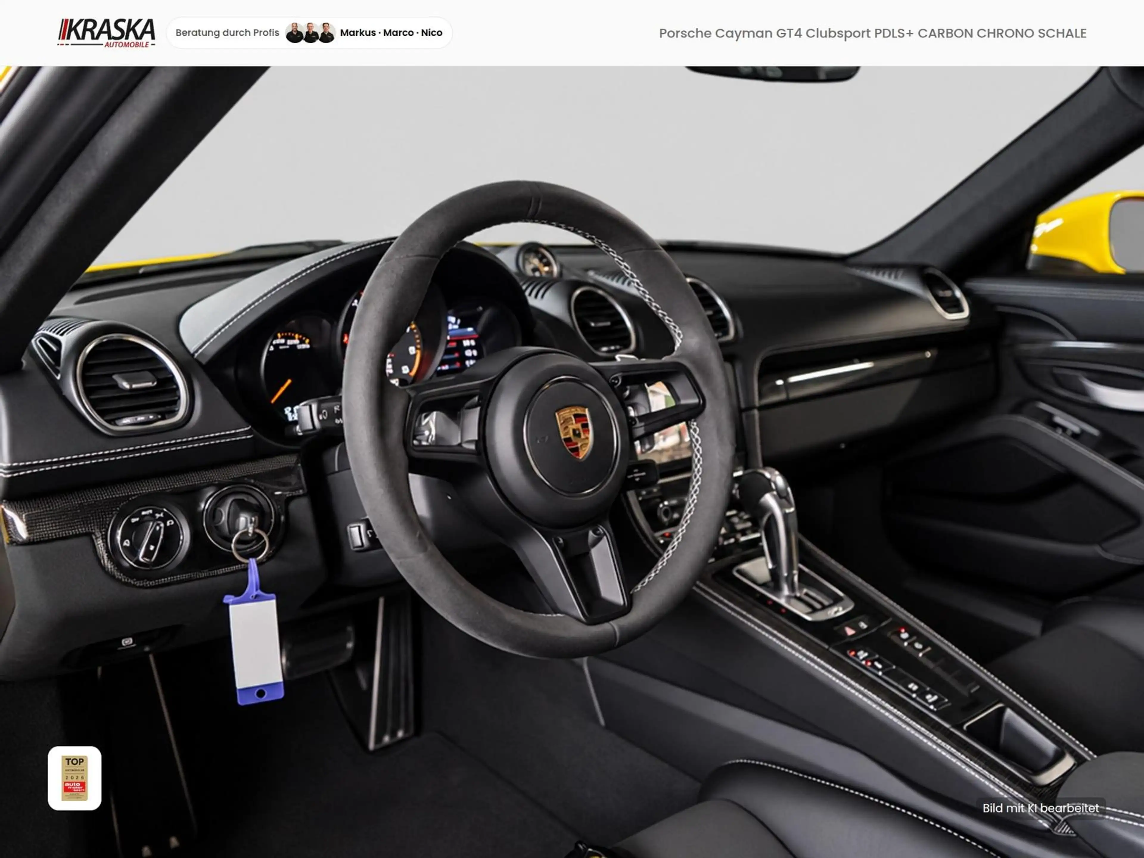 Porsche Cayman GT4 Clubsport PDLS+ CARBON CHRONO SCHALE — photo 7
