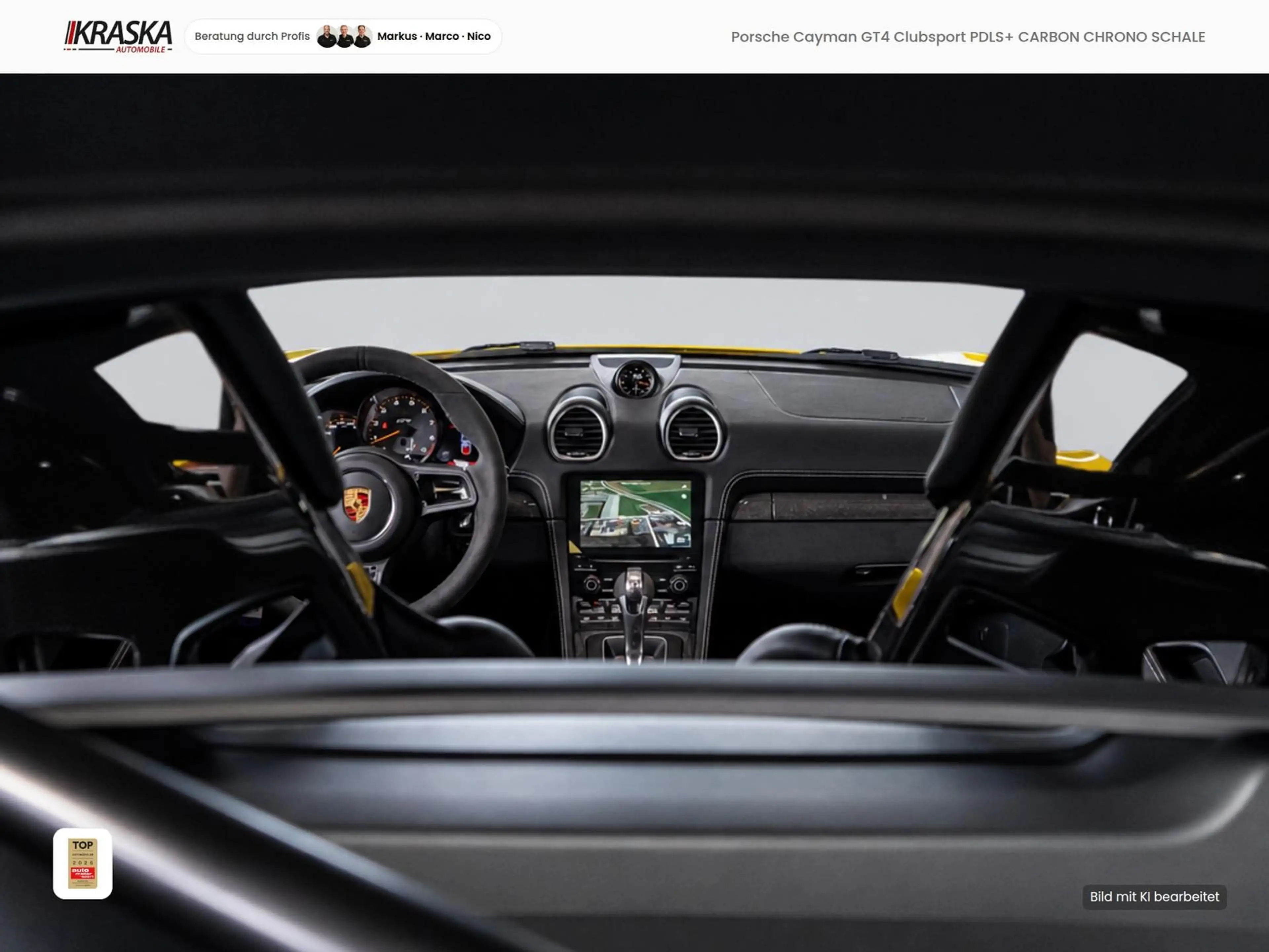 Porsche Cayman GT4 Clubsport PDLS+ CARBON CHRONO SCHALE — photo 12