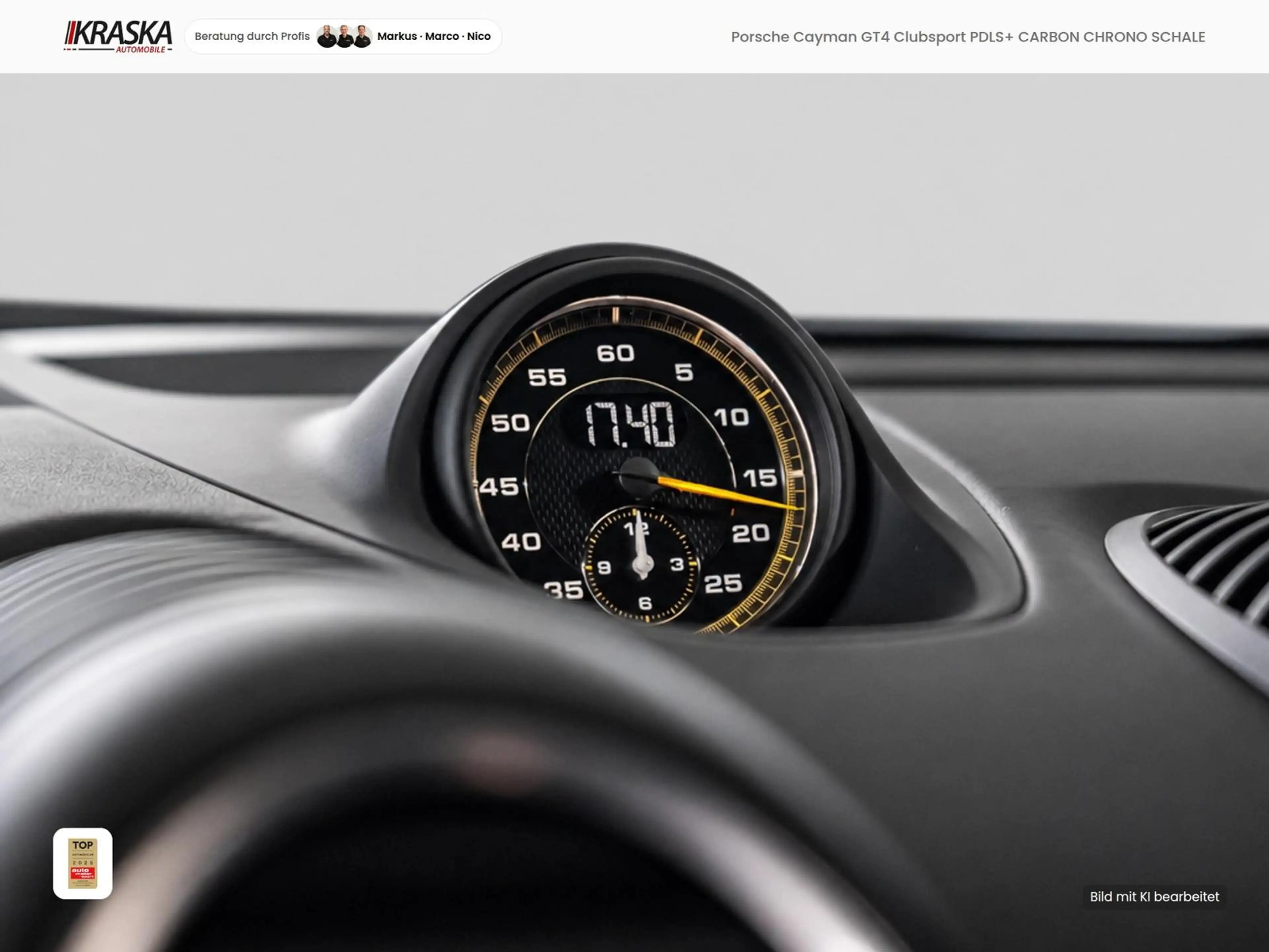 Porsche Cayman GT4 Clubsport PDLS+ CARBON CHRONO SCHALE — photo 8