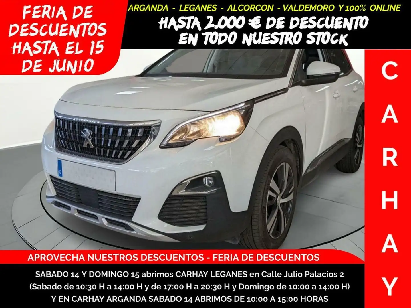 Peugeot 3008 1.5 BLUE HDI 96 KW ALLURE S&S Blanco - 1