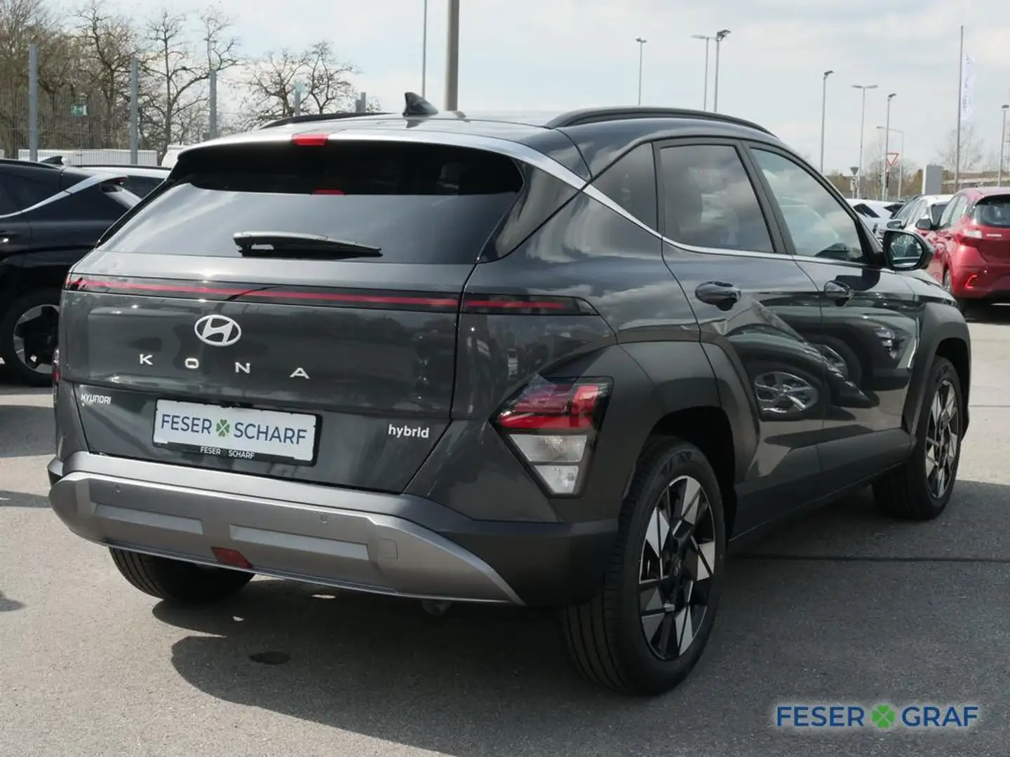 Hyundai KONA TREND ASSIST-PAKET NAVI LED CAM SHZ LHZ Gris - 2