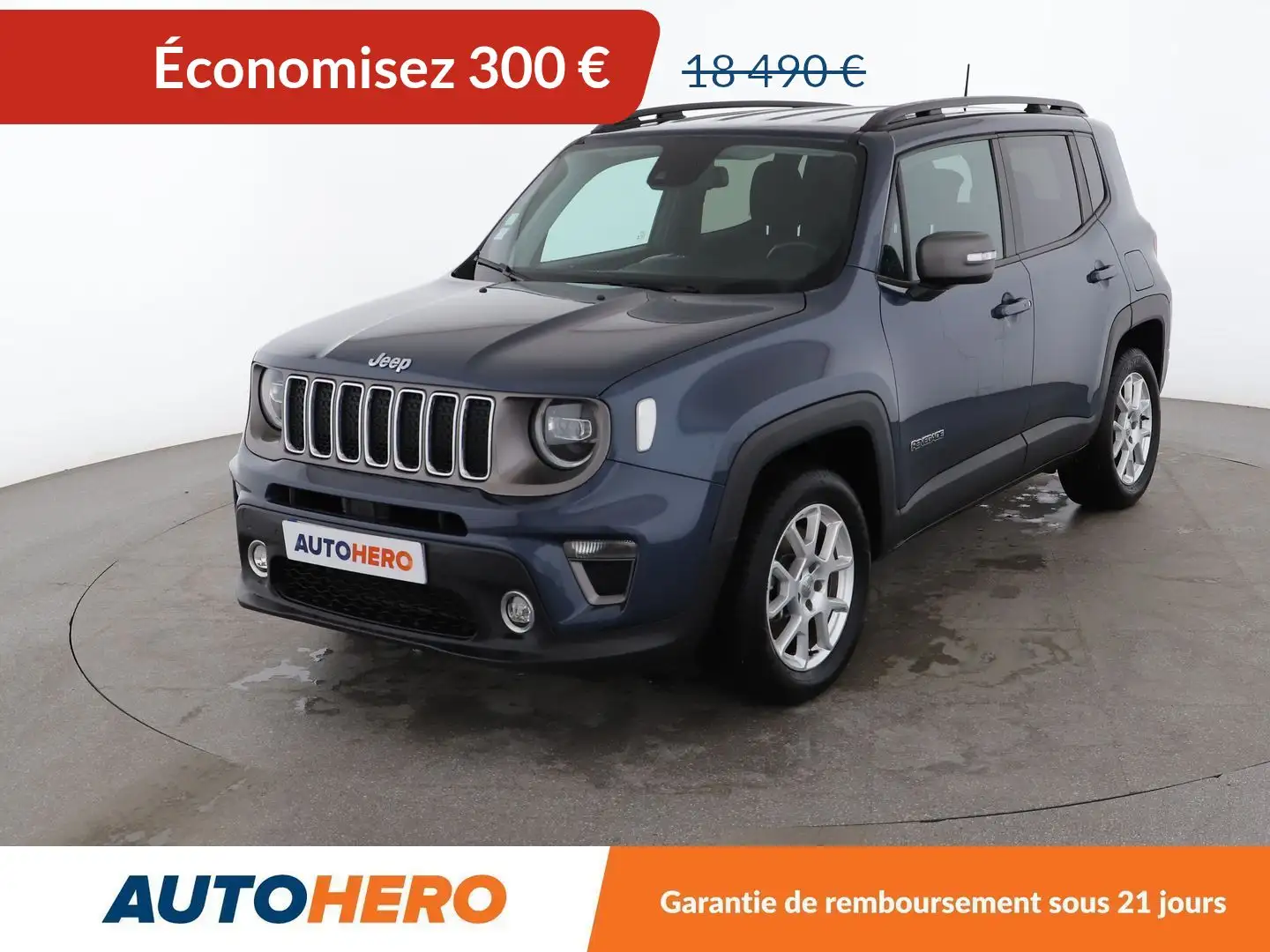 Jeep Renegade 1.3 Turbo T4 PHEV 4xe Limited AT6 Bleu - 1
