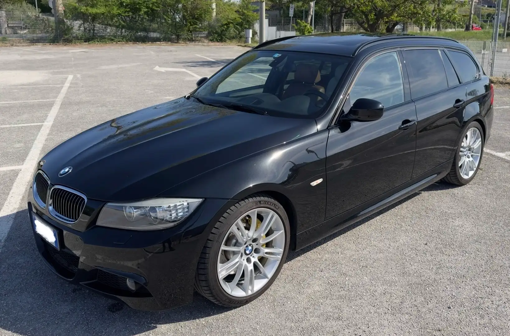 BMW 325 Serie 3 E91 325d-330d Touring Msport 204cv N57 Nero - 1