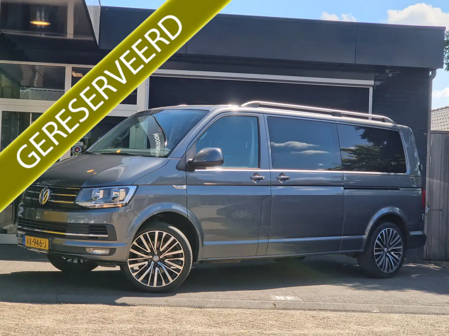 Volkswagen T6 Transporter 2.0 TDI L2H1 DC Highline DUBBELE CABINE / 7P / SCH Gris - 1