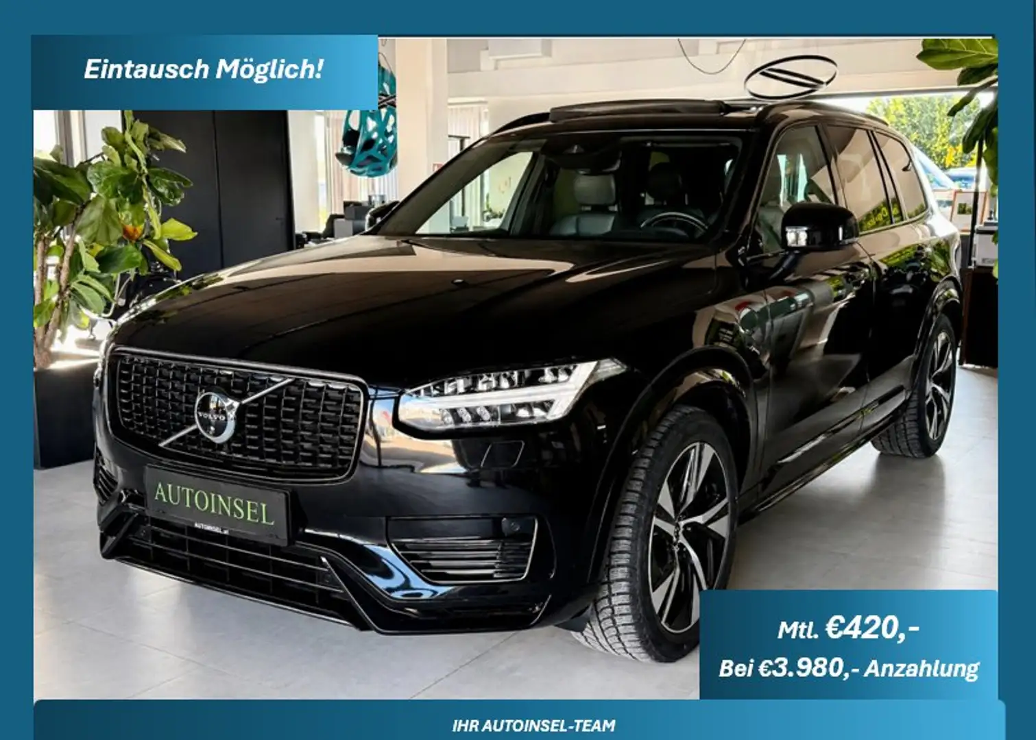 Volvo XC90 R Design Hybrid AWD 7 Sitze-Pano-Headup-360 Kamera Schwarz - 1