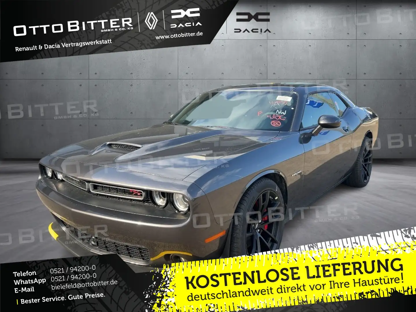 Dodge Challenger R/T 5.7L V8 RT PACKAGES/HARMAN +VOLL+ Grau - 1