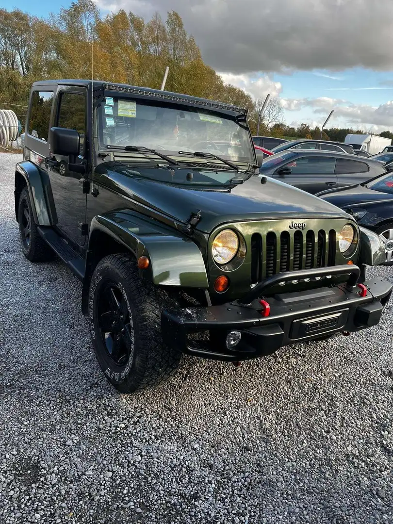 Jeep Wrangler Wrangler 2.8 CRD Sahara Bte-AUTO UTILITAIRE Vert - 1
