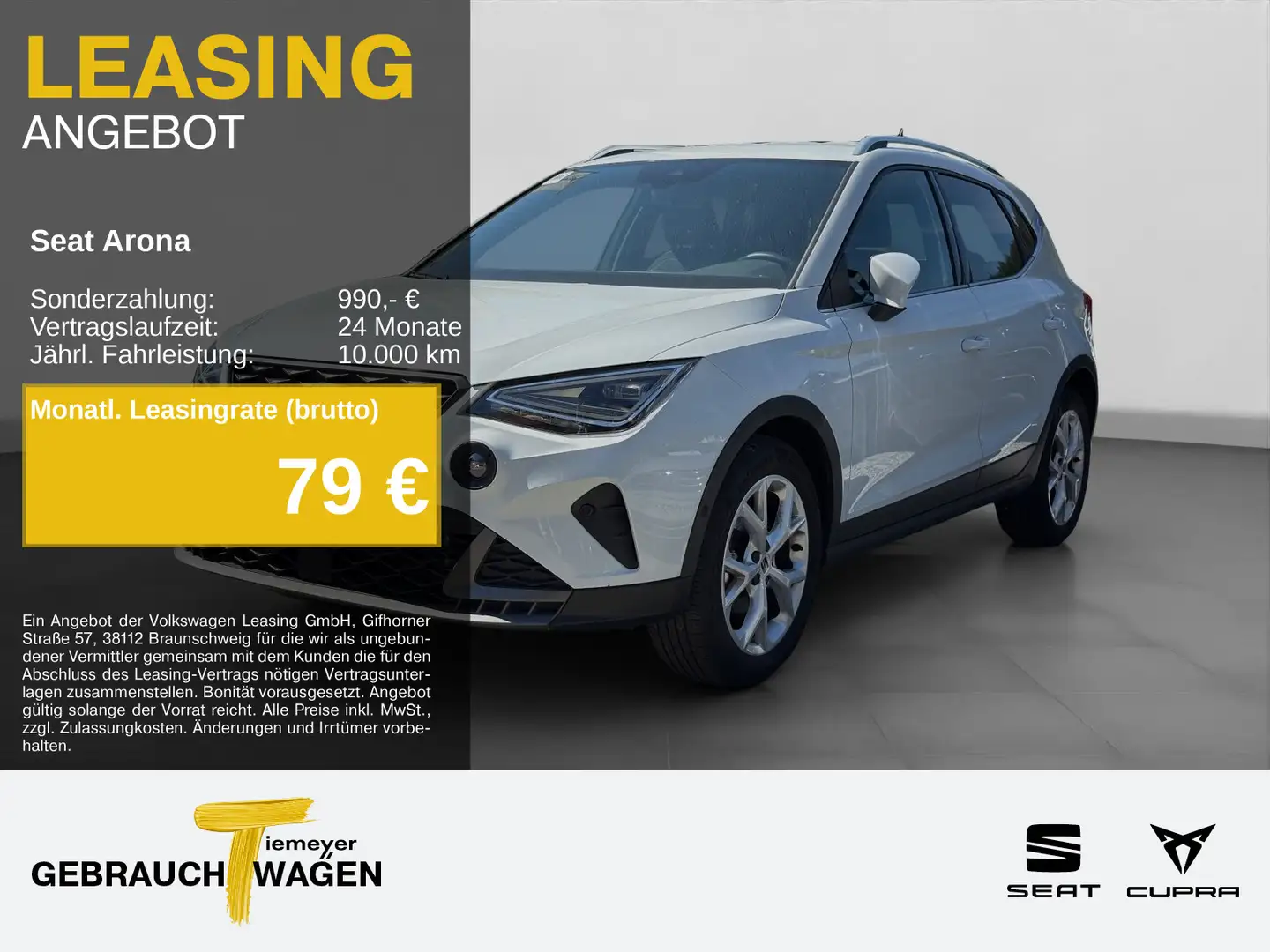 SEAT Arona FR 1.0 TSI SIDE-ASSIST KAMERA NAVI LED ACC Bianco - 1