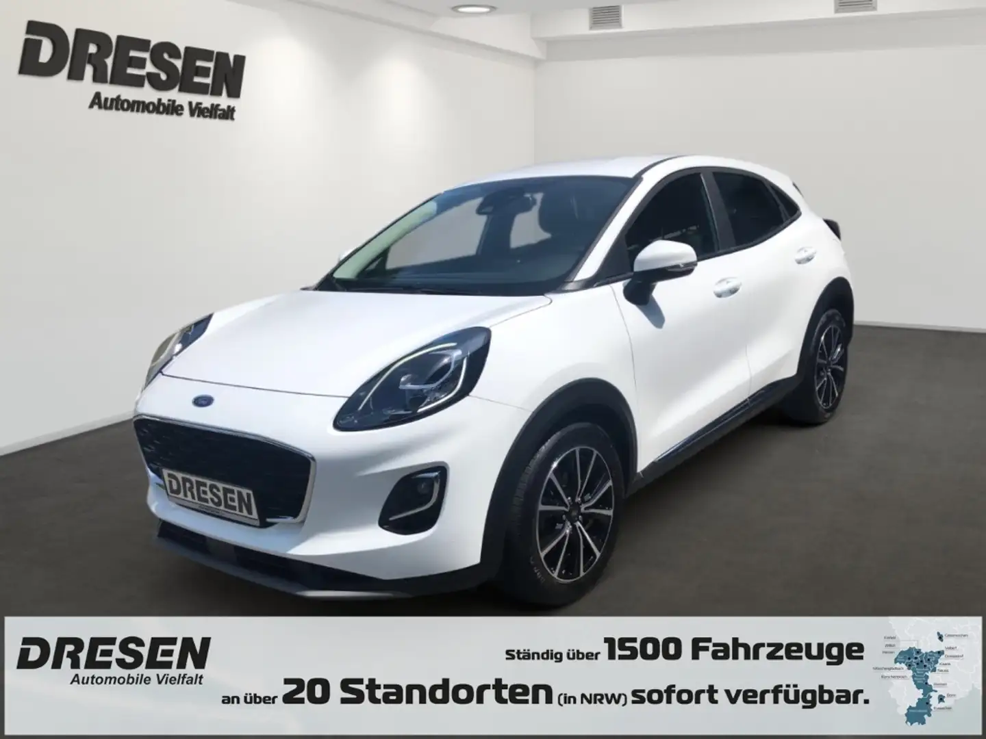 Ford Puma Titanium 1,0l EcoBoost Mild-Hybrid LED Apple CarPl Bianco - 1