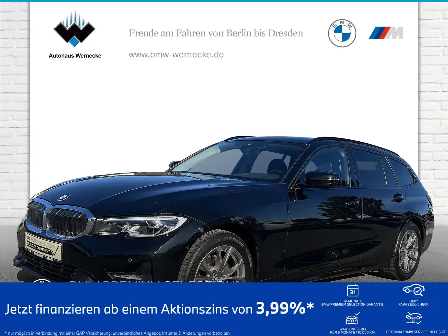 BMW 320 i Touring Sport Line Head-Up HiFi DAB WLAN Schwarz - 1