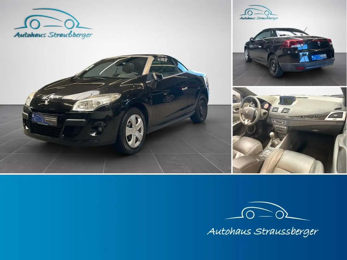 Renault Megane III Coupe / Cabrio Luxe PDC KZU Klima TFL Schwarz - 1