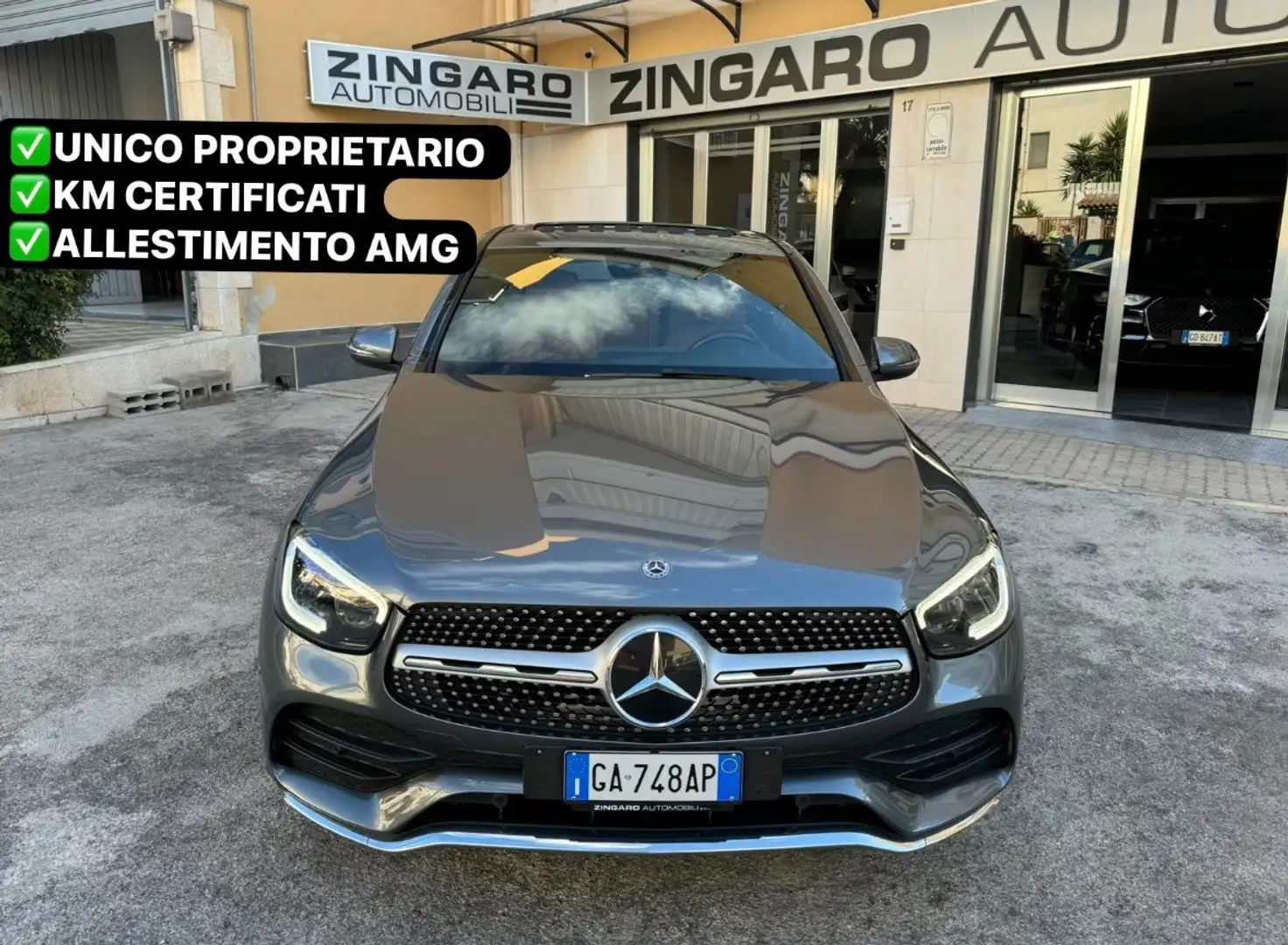 Mercedes-Benz GLC 220 CDI 190 CV 4MATIC AMG PREMIUM TETTO+NAVI FULL Grigio - 1
