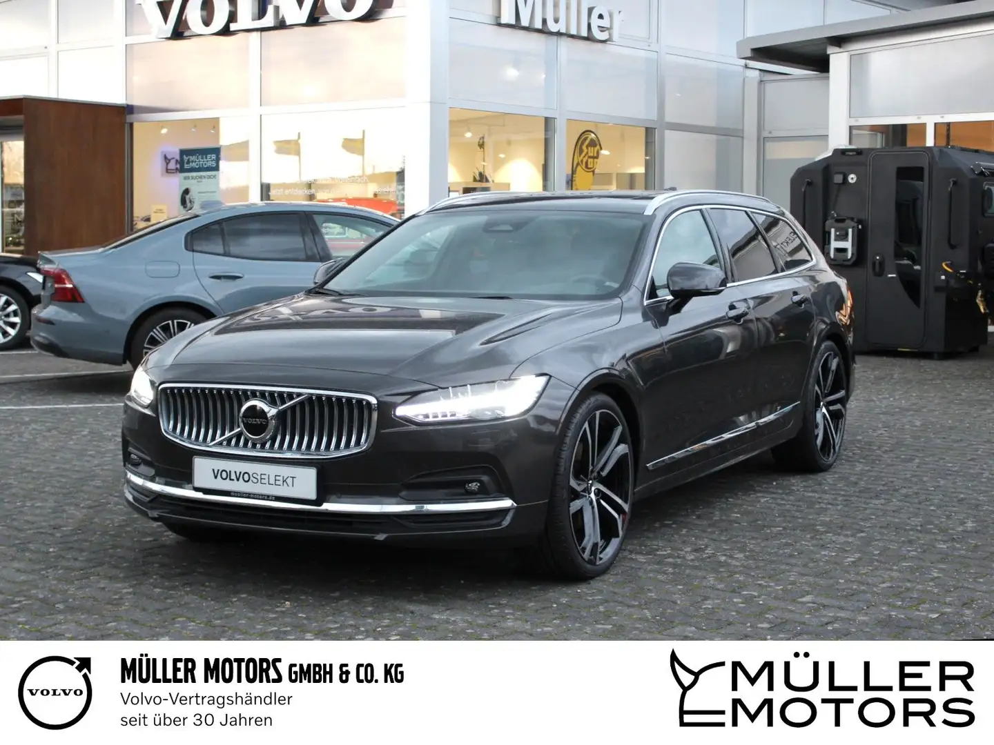 Volvo V90 B4 Diesel Plus Bright+Pano+Standheizung+ACC+ Gris - 1
