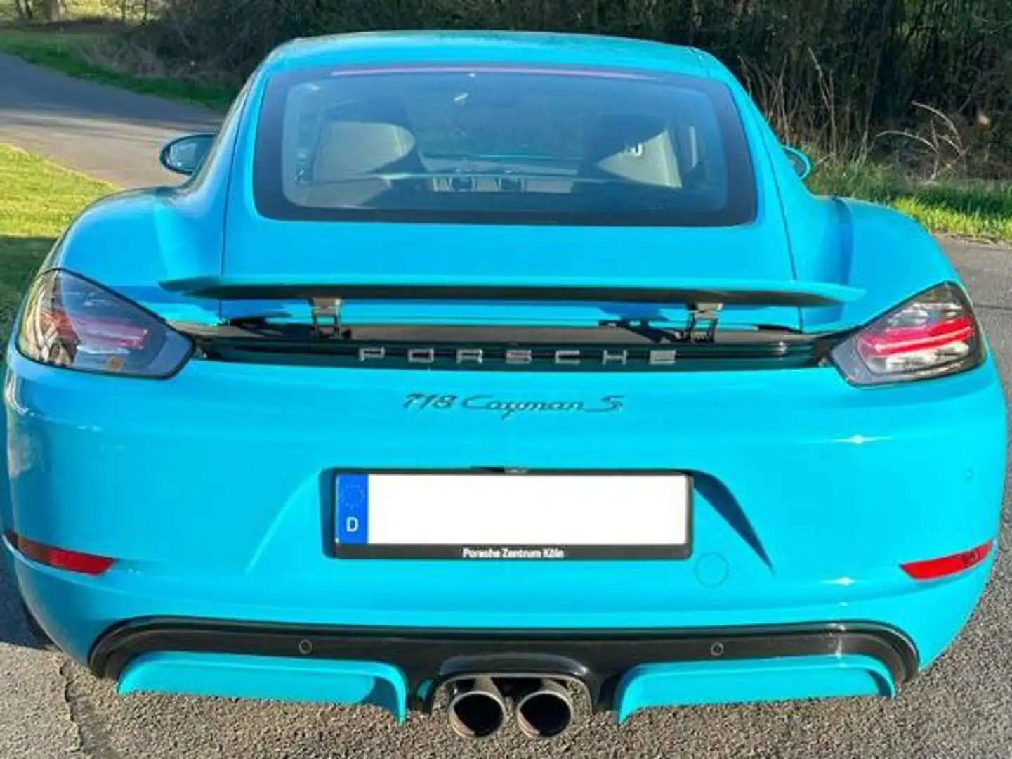 Porsche Cayman 718 S|Approved|BOSE|eSitze|PDLS|Klappe|kein OPF Modrá - 2