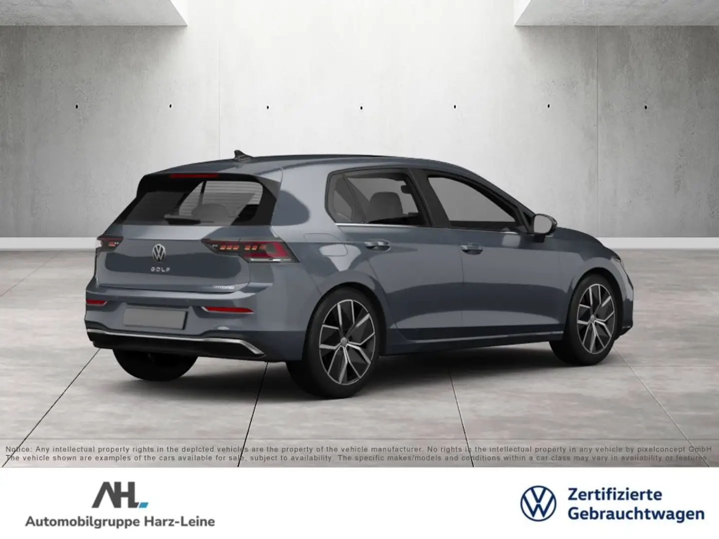 Volkswagen Golf VIII 1.5 eTSI Goal DSG AHK LED+ Navi ACC RFK PDC S Grau - 2