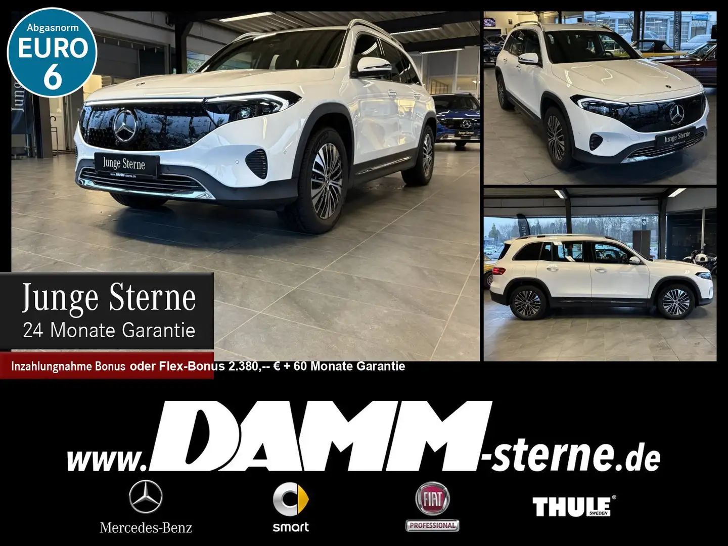 Mercedes-Benz EQB 300 EQB 300 4M Progr. Adv+/360°/AHK/Memory/FAP/+Flex Weiß - 1