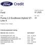 Ford Puma 1,0 EcoBoost Hybrid ST-Line X Aut. Blau - thumbnail 25