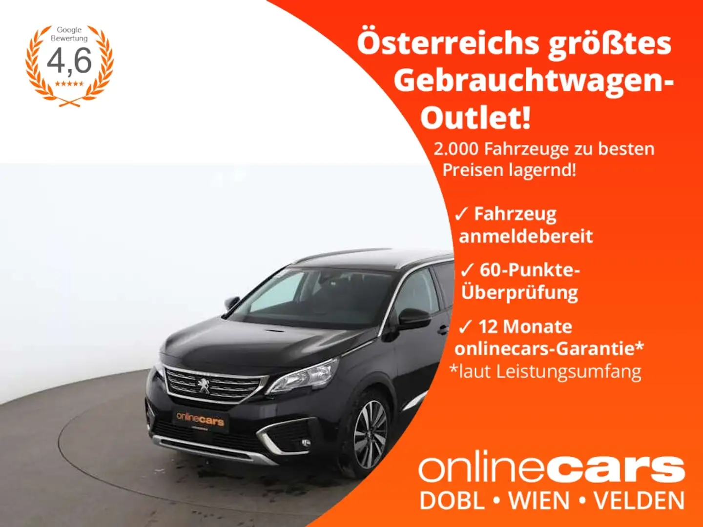 Peugeot 5008 1.5 BlueHDi 130 Allure 7-SITZER LEDER PDC Schwarz - 1