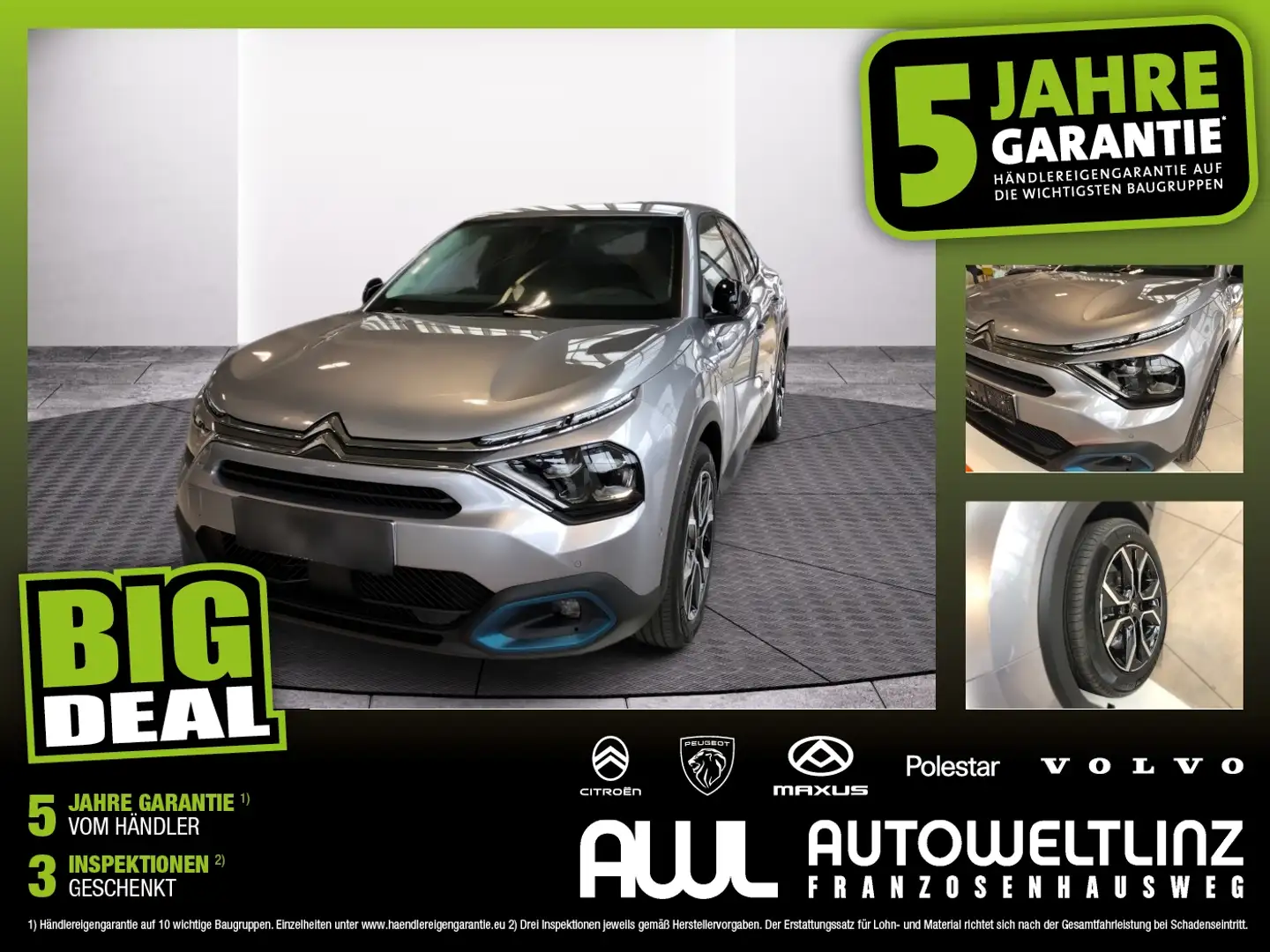 Citroen E-C4 X Elektro 136  Shine Pack 50kWh Shine Pack Gris - 1