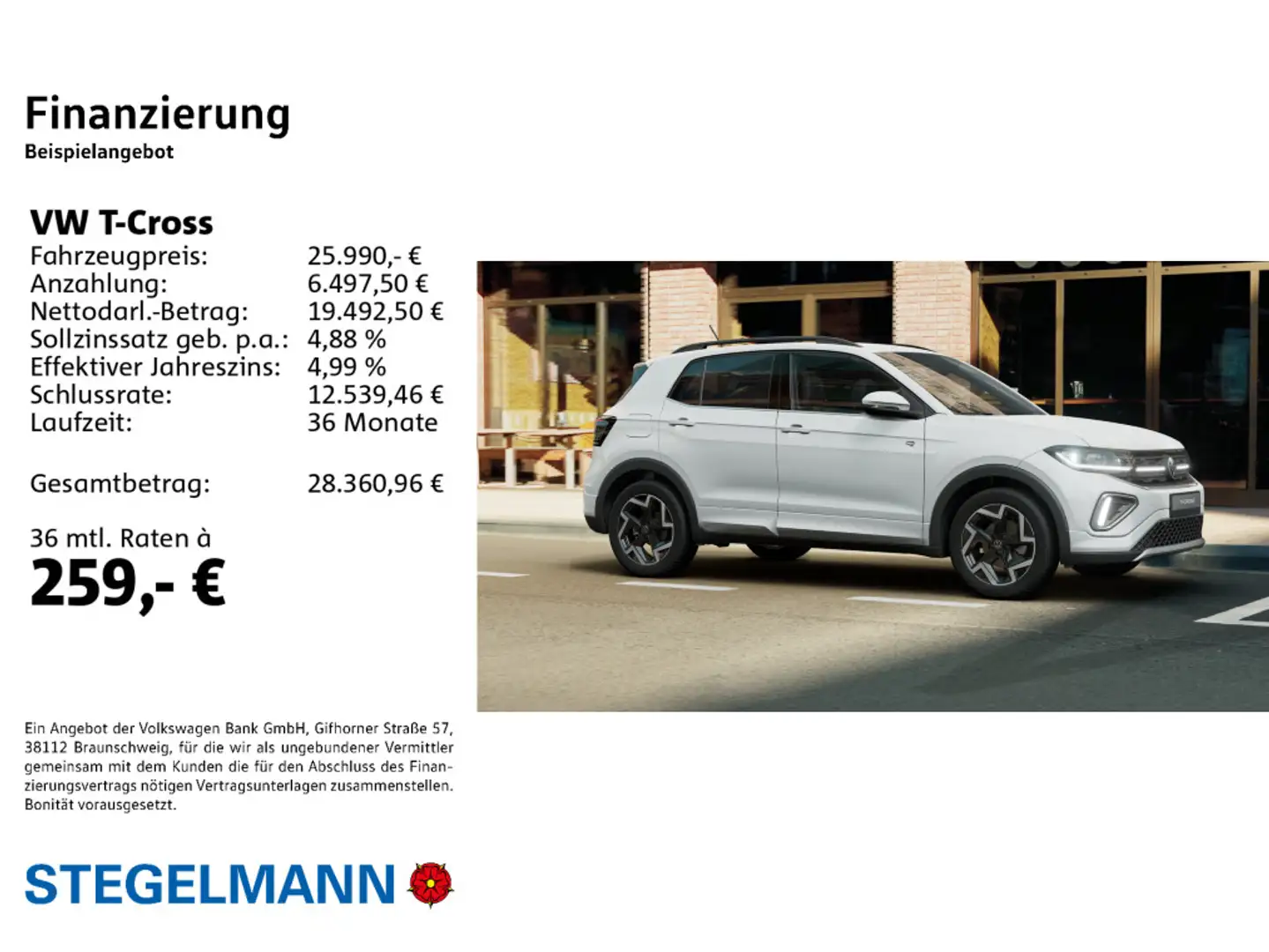 Volkswagen T-Cross 1.0 TSI DSG R-Line *Matrix-LED*App-Conne Weiß - 2