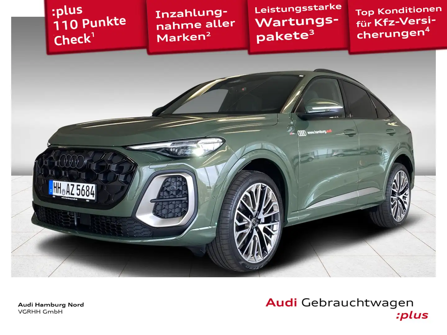 Audi Q5 2.0 TFSI S line quattro Navi Matrix Grün - 1