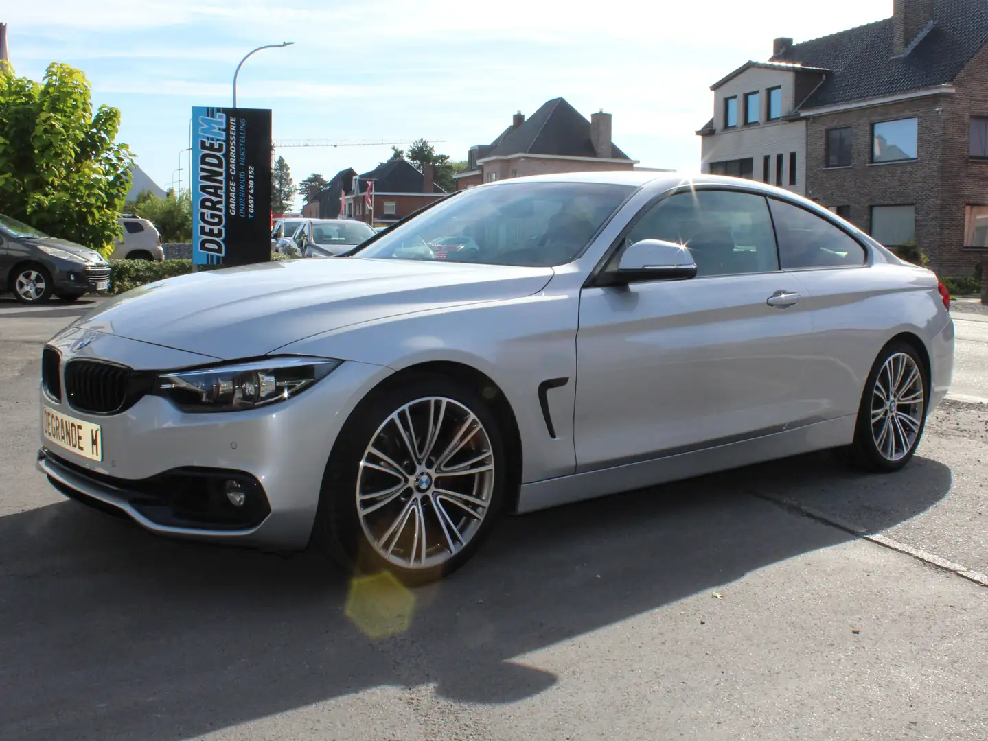 BMW 418 i coupe automaat met pdc , gps , garantie Zilver - 2