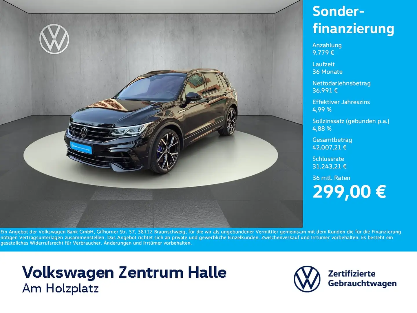 Volkswagen Tiguan R 2.0 TSI 4MOTION DSG Schwarz - 1