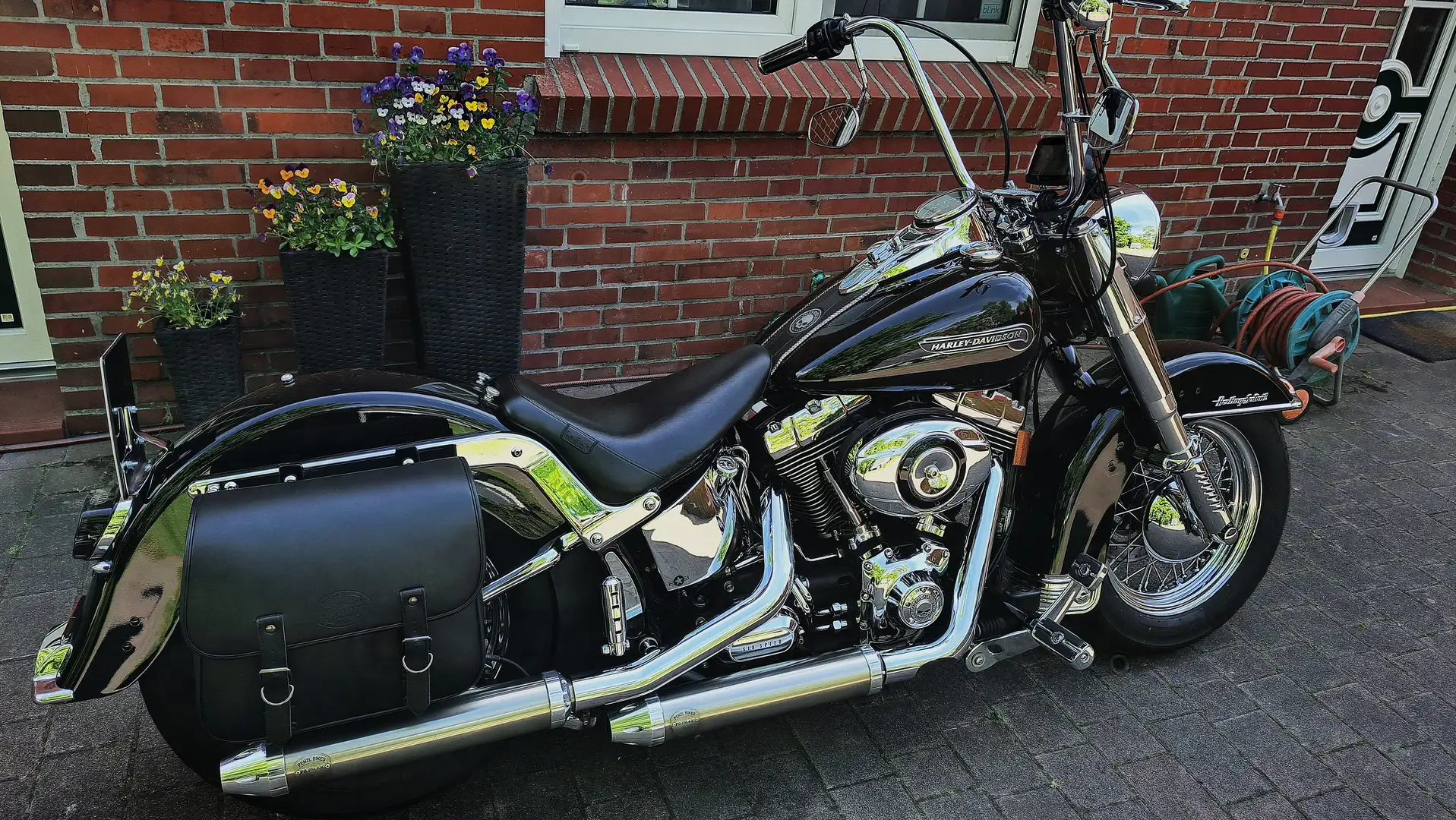 Harley-Davidson Heritage Softail Tausch Evo evtl. möglich Schwarz - 1