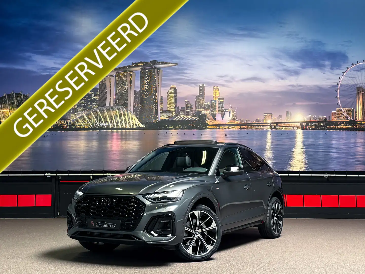 Audi Q5 Sportback 55 TFSI e 3x S-Line |Massage|Luchtvering Gris - 1
