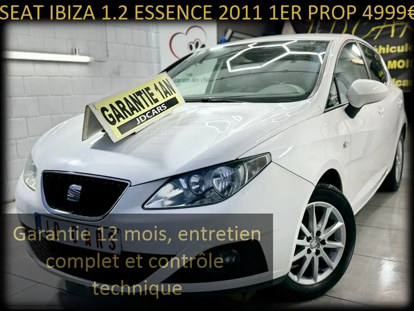 SEAT Ibiza Ibiza 1.2 TDI‼️GARANTIE 1 AN CTOK‼️ Wit - 1