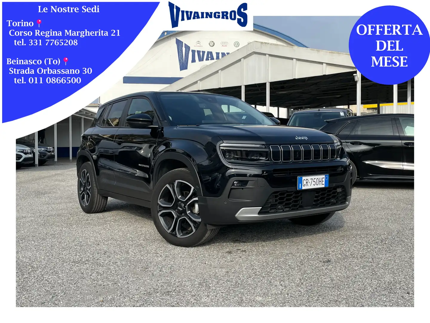 Jeep Avenger 1.2 Turbo Summit 100CV Noir - 1