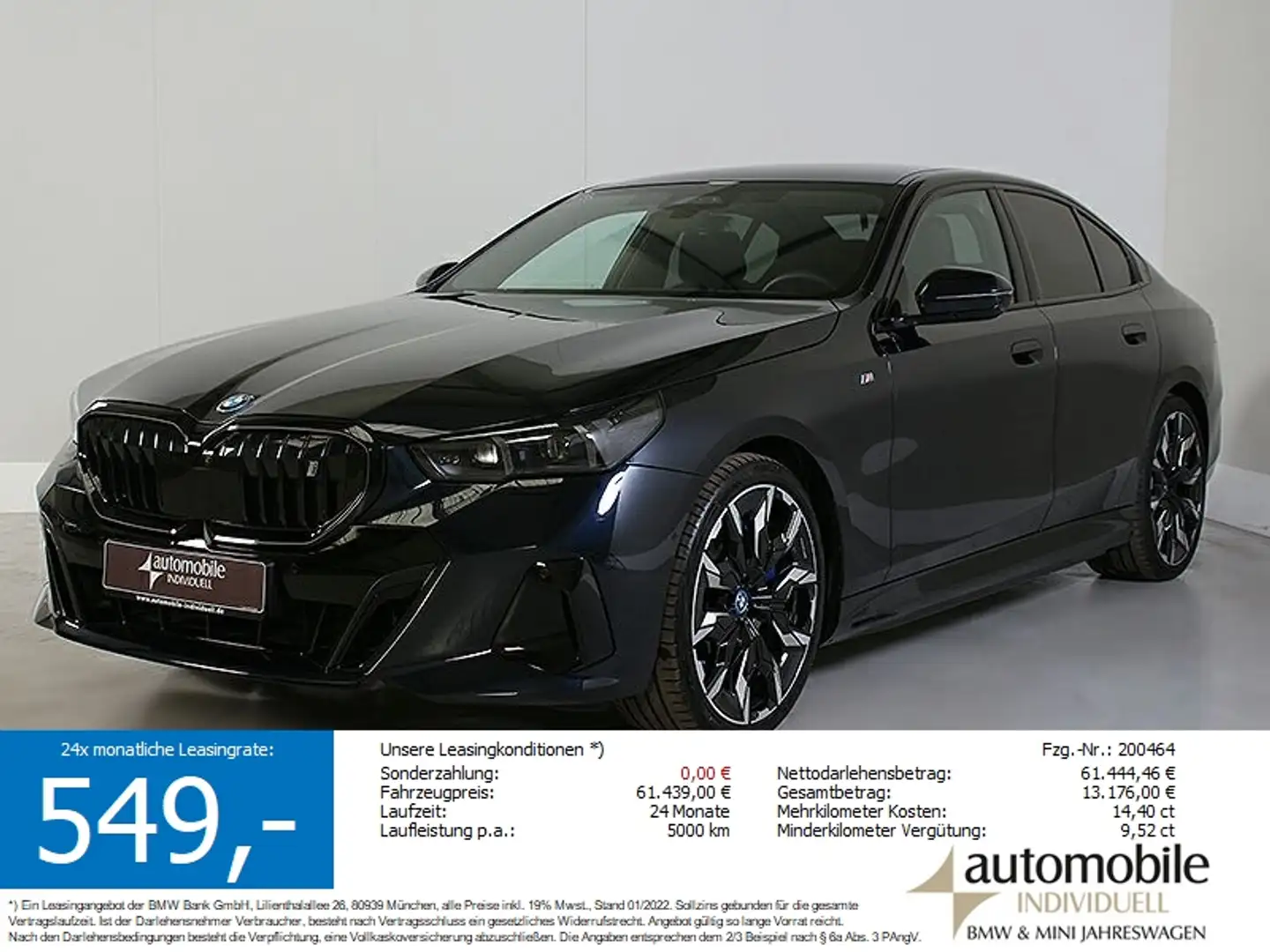 BMW i5 eDr.40 M Sport Pro ACC 21Zoll B&W HuD Individ Negro - 1