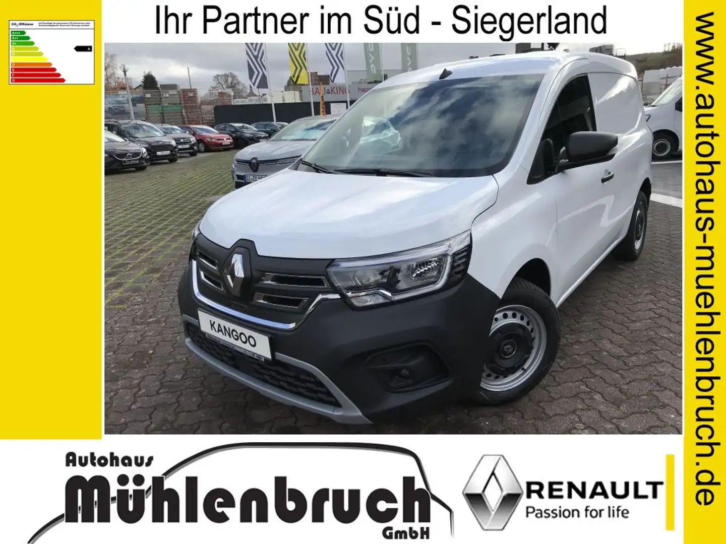 Renault Kangoo Rapid E-Tech Electric 22 kW Advance L1 Weiß - 1