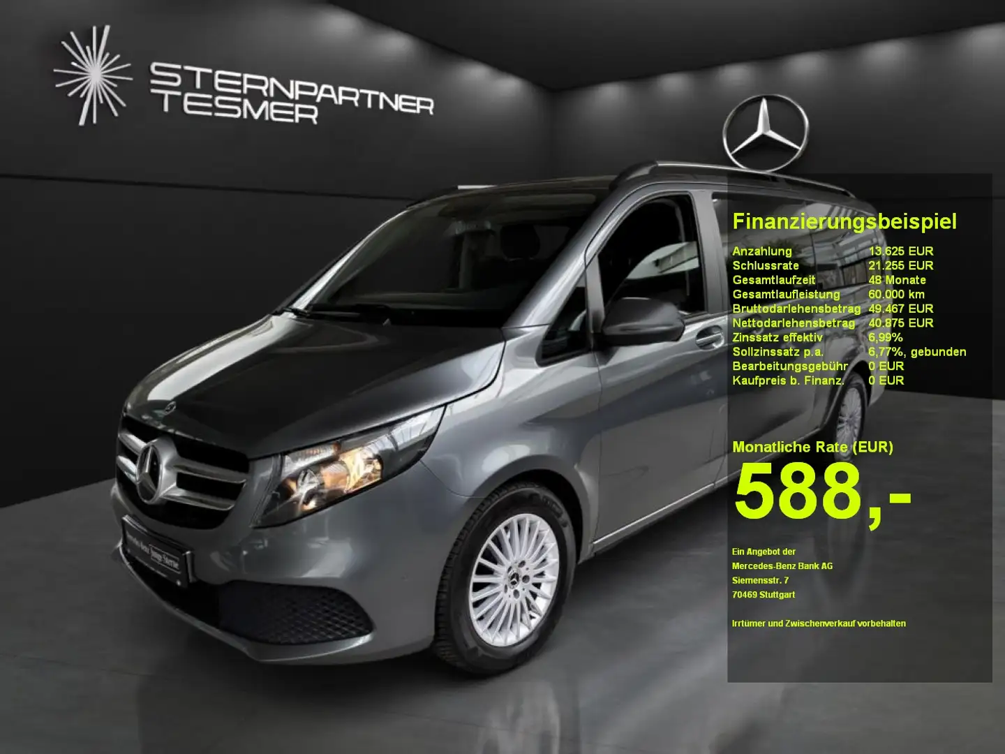 Mercedes-Benz V 220 d Edition Extralang +KAMERA+NAVI+AUT+DAB Grijs - 1