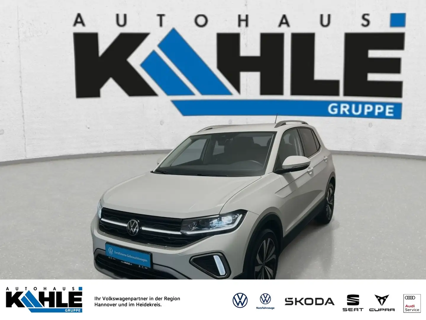 Volkswagen T-Cross 1.0 TSI DSG Style Navi LED SHZ Klima App-Connect P Blanc - 1