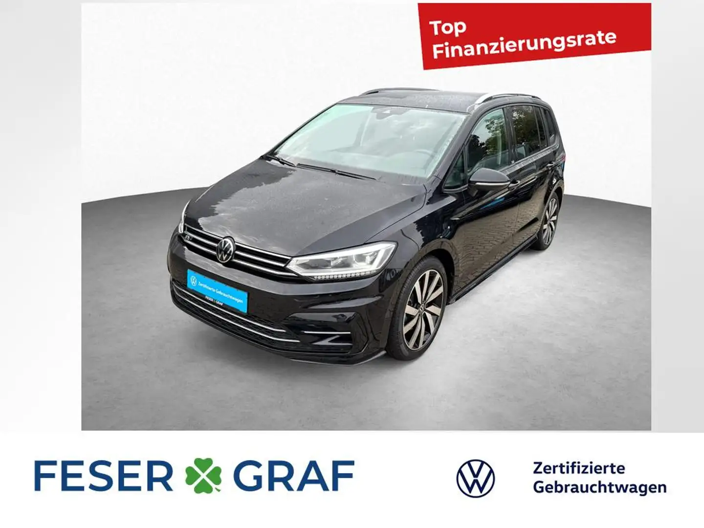 Volkswagen Touran 1.5 TSI 7-DSG NAVI ACC KLIMA Schwarz - 1