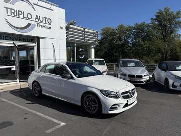 C 220 d - BVA 9G-Tronic  BERLINE - AMG Line -SUIVI AVEC FACTURES + CAMERA AR + CLIM