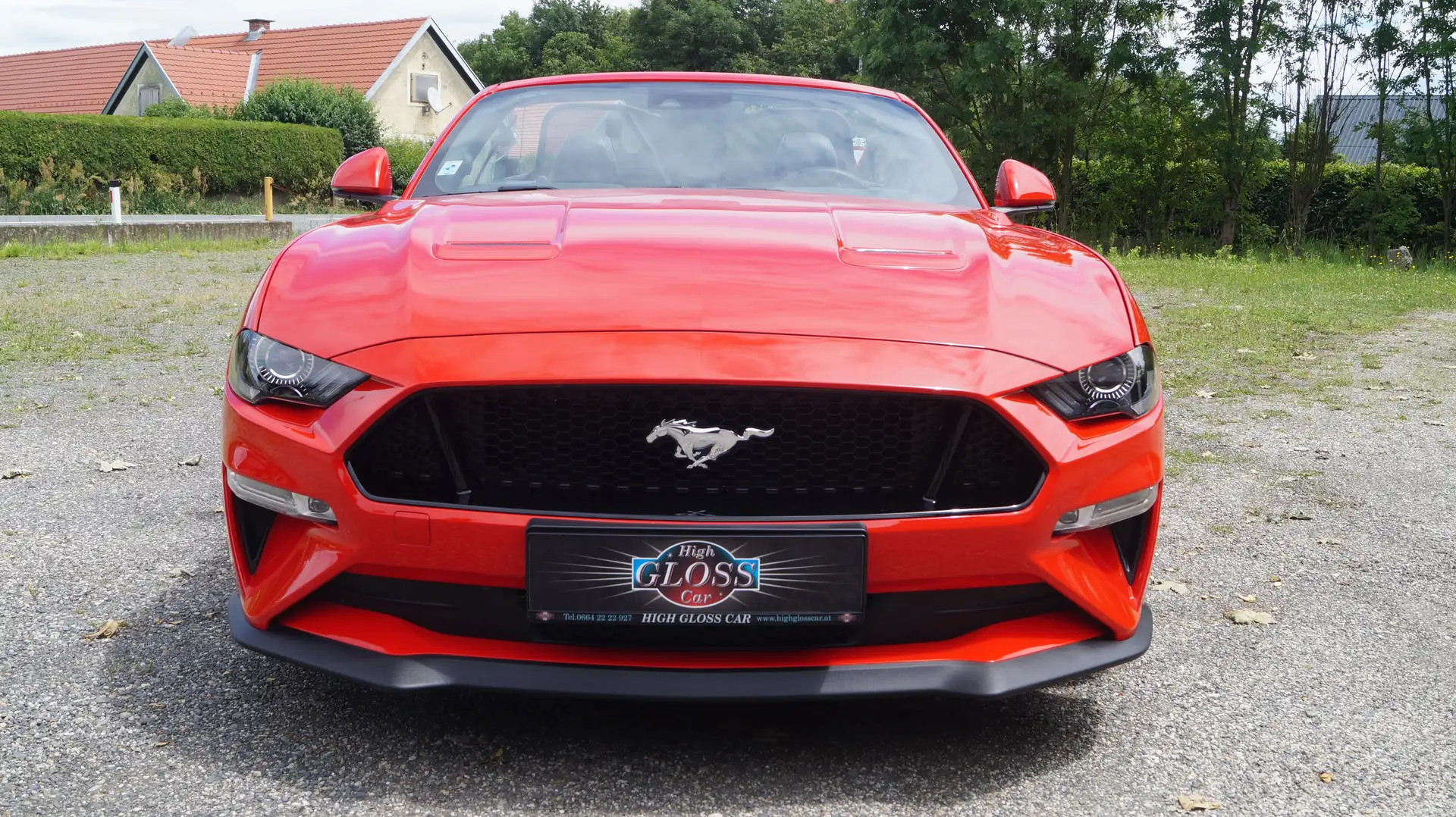 Ford Mustang GT 5.0 V8 Convertible Aut., NEUWERTIG, 1. BESITZ Rot - 2