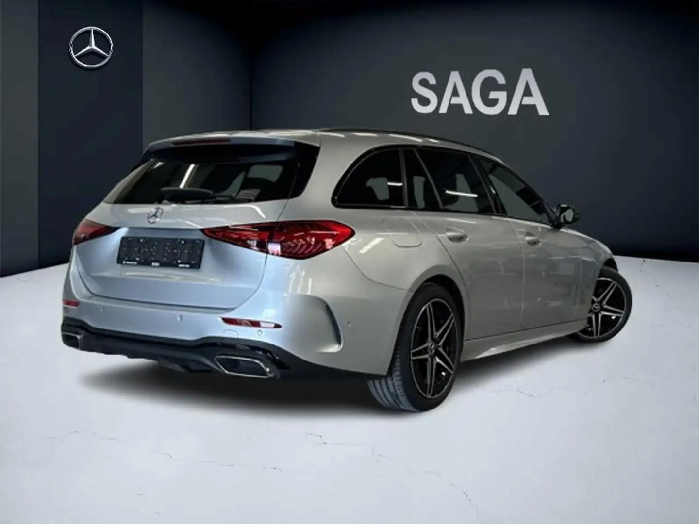 Mercedes-Benz C 200 d Break AMG Pack Night Toit Pano Plateado - 2