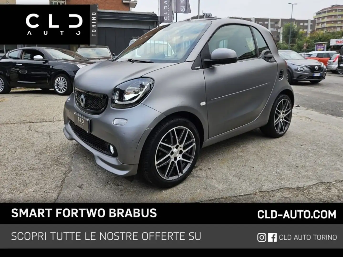 smart forTwo BRABUS 0.9 Turbo twinamic Grigio - 1