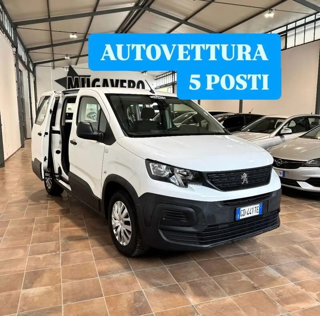 Peugeot Rifter 1.5hdi 100cv AUTOVETTURA 5 POSTI Bianco - 1