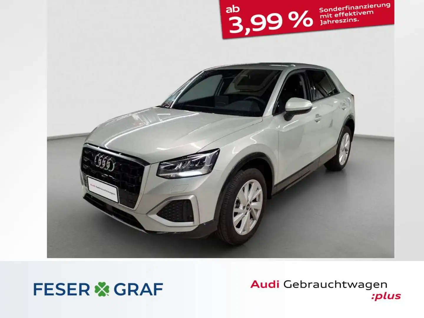 Audi Q2 35TFSI S tronic LED/Kamera/Navi+/AHK/ACC Silber - 1