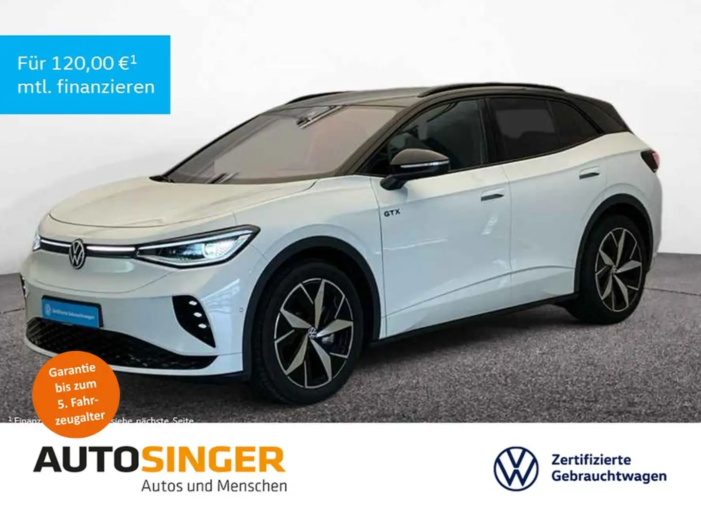 Volkswagen ID.4 GTX 4M *WÄRME*NAV*AHK*ACC*IQ-L*R-CAM*HD-UP* Schwarz - 1