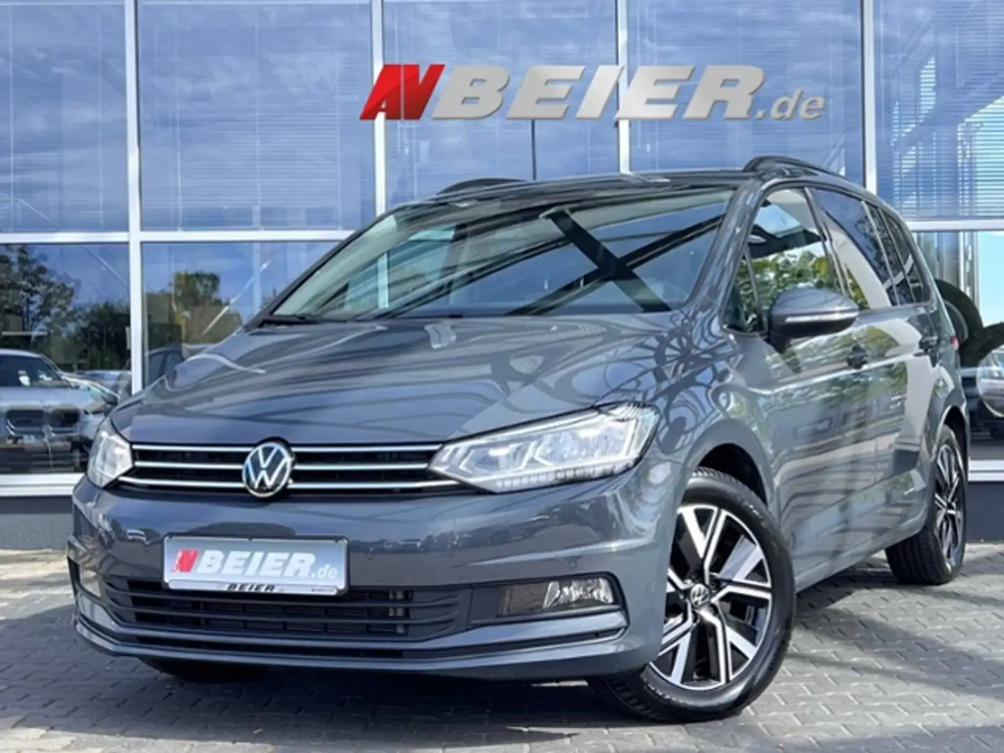 Volkswagen Touran 7Sitz Panorama Standheiz.LED 2xPDc Navi SHZ  Comf Gris - 1