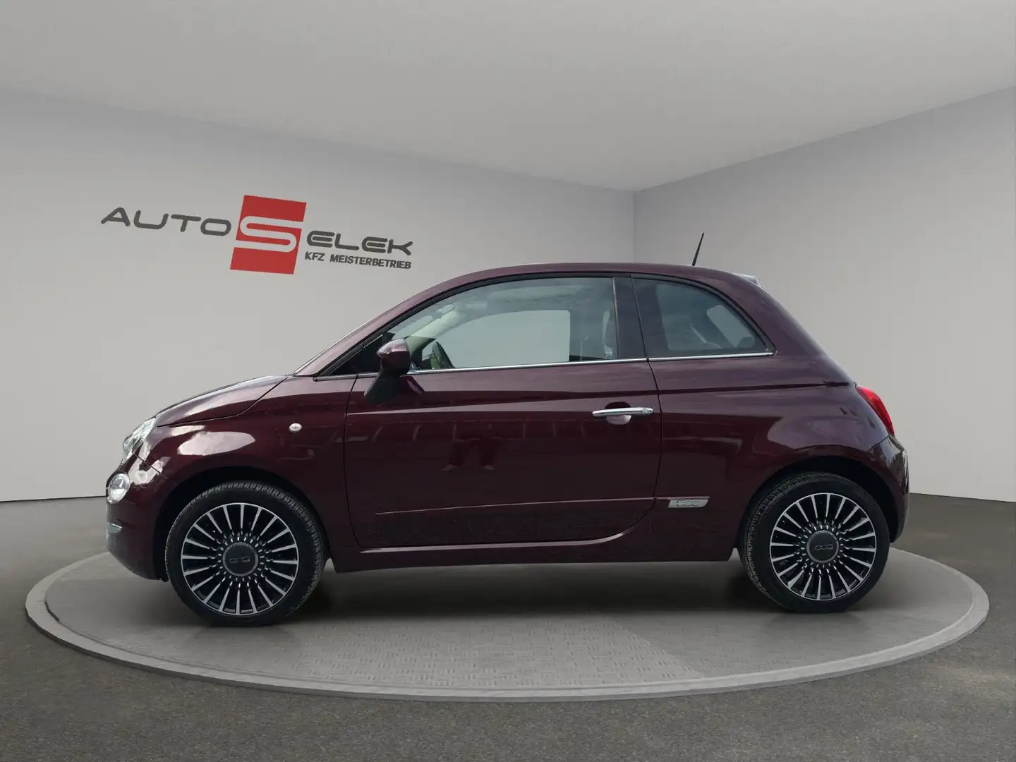 Fiat 500 Panorama-Dach PDC Bluetooth USB Rot - 2