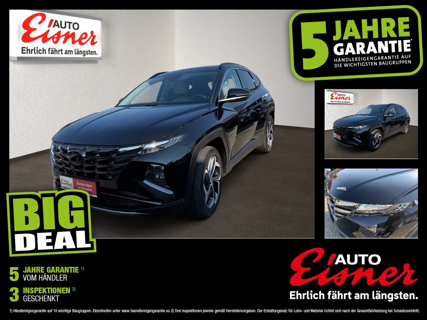 Hyundai TUCSON 1.6 T-GDI PHEV Prestige 2xKlima 4xSHZ AUT Schwarz - 1