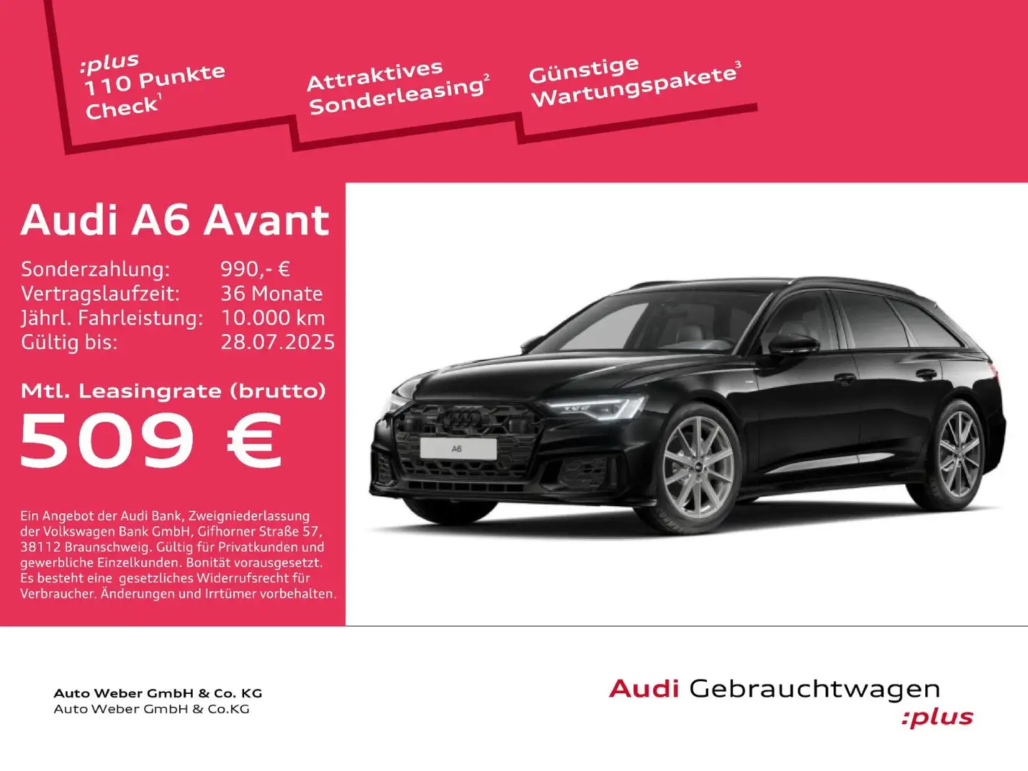 Audi A6 Avant 50TDI qu S LINE BLACK PANO AHK MATRIX Schwarz - 1