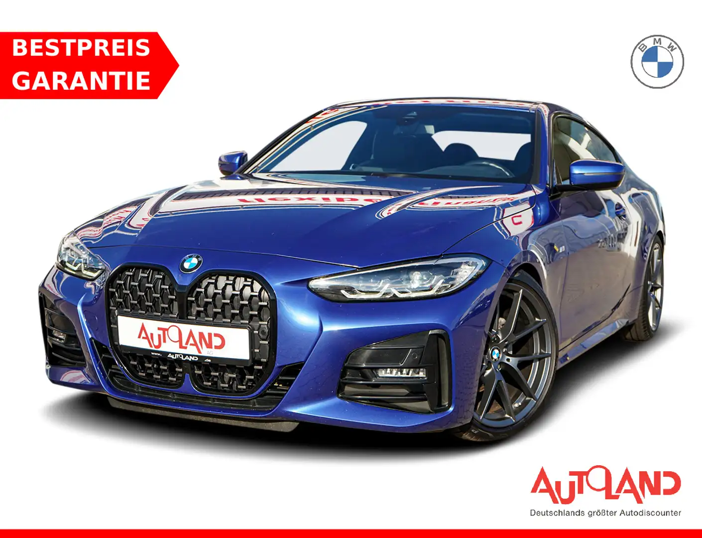 BMW 420 420d M Sport LED Klimaaut. Navi Sitzheizung PDC Bleu - 1