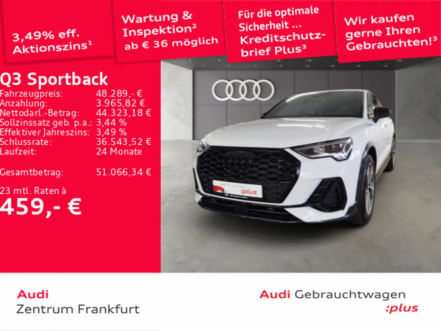 Audi Q3 35 TFSI S tronic S line LED Navi PD Weiß - 1