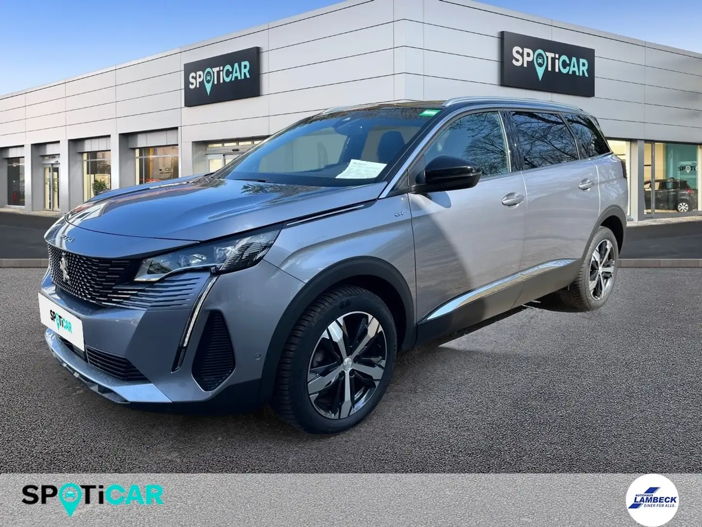 Peugeot 5008 GT 1.5 BlueHDi 130 EAT8 ACC SHZ 360' Cam Szary - 1